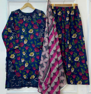 Sparkling Blossom 3PC (Bana Dora Silk)