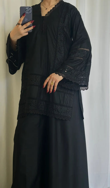 Viral ChickenKari 2 Pcs Suit (Black)