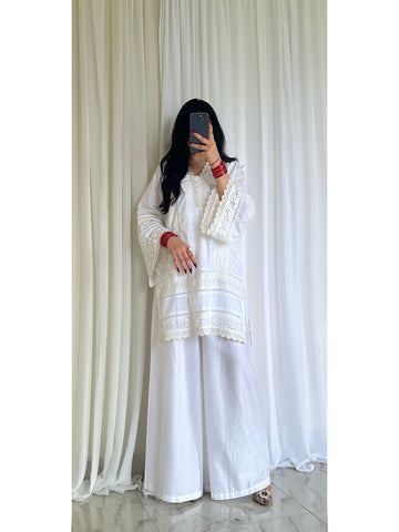 Viral ChickenKari 2 Pcs Suit (White)